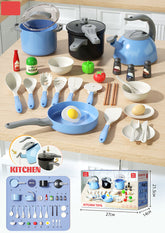 32-Piece Mini Luxury Kitchen Toy Set – Pretend Play Food Toys for Girls
